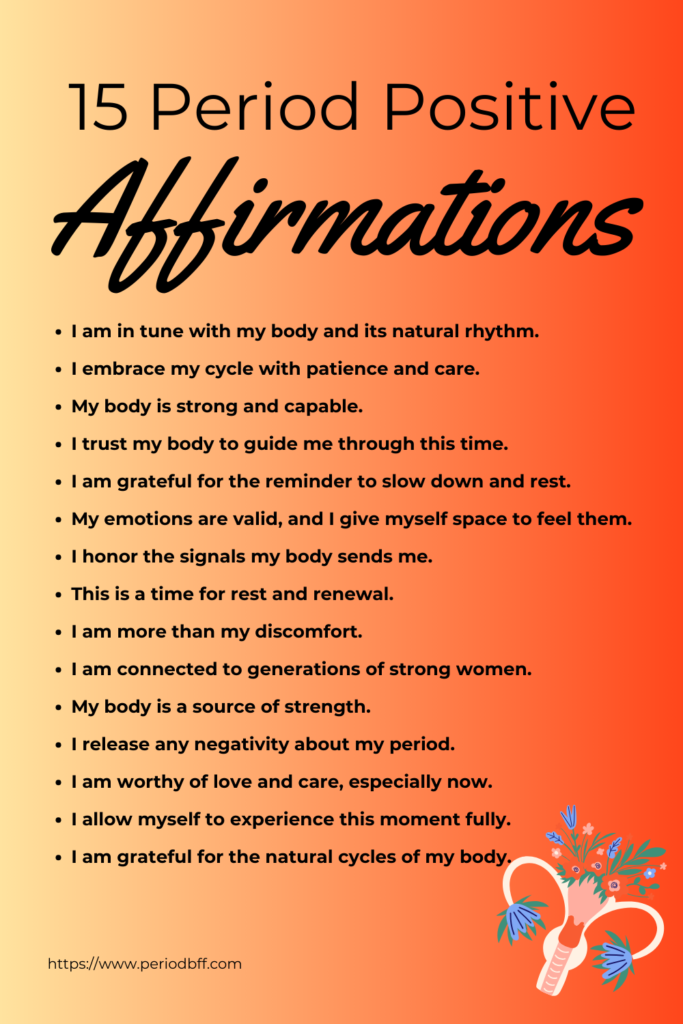 positive period affirmations